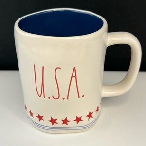 Rae Dunn - 3/$48 - ‘USA Stars’ ceramic mug. NWT Firm! Last one!